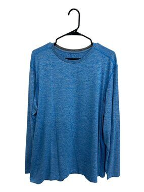 Champion XL Mens Blue Performance Crew Neck Shirt Techwear Sport Style